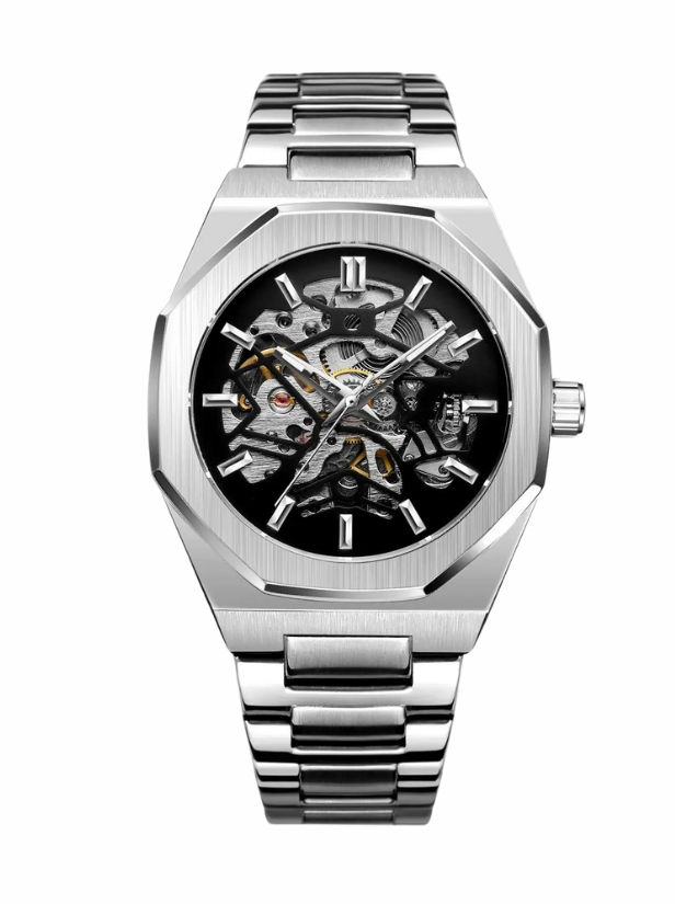 Relógio Momentum automático pulseira de aço